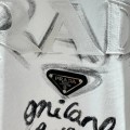 PRADA WHİTE COLOR WITH LARGE LETTERING 5