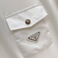 Prada White Sweatshirt with Chest Pocket 3