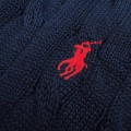 V-neck navy polo 4