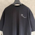 BALENCIAGA BLACK T-SHIRT WITH PRINTED DESIGN ON THE BACK 3