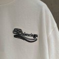 BALENCIAGA WHITE T-SHIRT WITH PRINTED DESIGN ON THE BACK 5