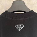 prada black color T-shirt with a black stripe in the middle 4