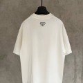 prada white color T-shirt with a black stripe in the middle 2